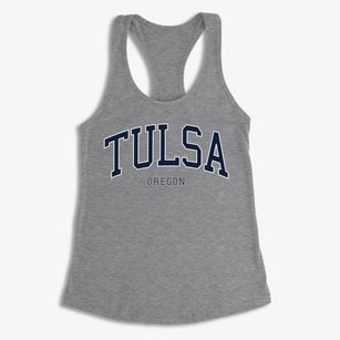 Tulsa Oregon Traditional Women's Racerback Tank