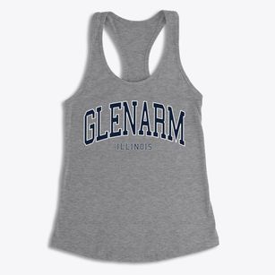Glenarm Illinois Traditional Women's Racerback Tank