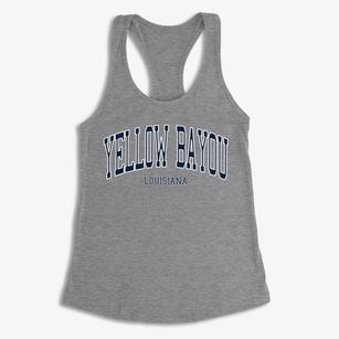 Yellow Bayou Louisiana Traditional Women's Racerback Tank