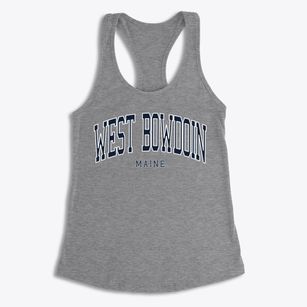 West Bowdoin Maine Traditional Women's Racerback Tank