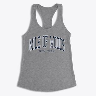 Mile Of Woods New York Traditional Women's Racerback Tank