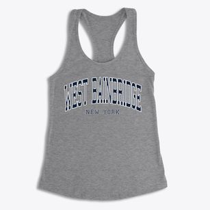 West Bainbridge New York Traditional Women's Racerback Tank