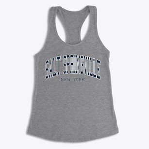 Salt Springville New York Traditional Women's Racerback Tank