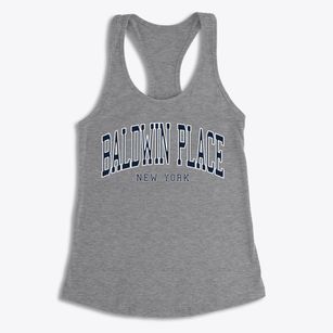 Baldwin Place New York Traditional Women's Racerback Tank