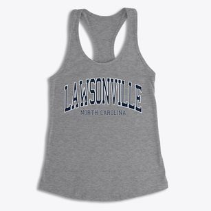 Lawsonville North Carolina Traditional Women's Racerback Tank