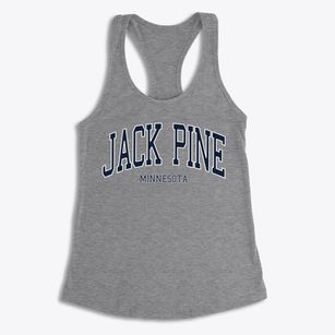 Jack Pine Minnesota Traditional Women's Racerback Tank