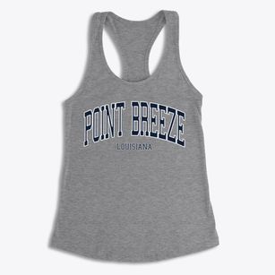 Point Breeze Louisiana Traditional Women's Racerback Tank