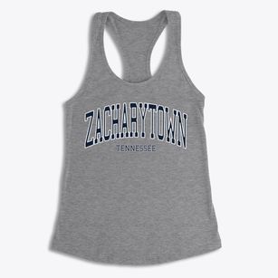 Zacharytown Tennessee Traditional Women's Racerback Tank
