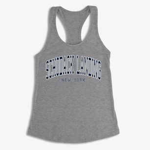 Schodack Landing New York Traditional Women's Racerback Tank