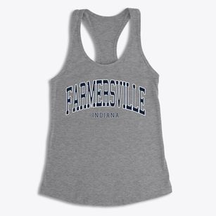 Farmersville Indiana Traditional Women's Racerback Tank