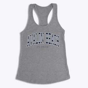 Avalon Beach Florida Traditional Women's Racerback Tank