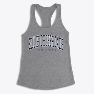 Ellis Crossroads North Carolina Traditional Women's Racerback Tank