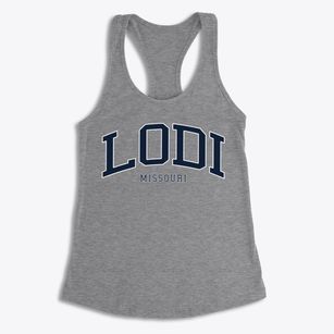 Lodi Missouri Traditional Women's Racerback Tank