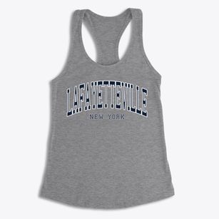 Lafayetteville New York Traditional Women's Racerback Tank