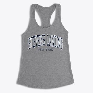 Stevens Landing New York Traditional Women's Racerback Tank