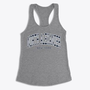 North Alexander New York Traditional Women's Racerback Tank