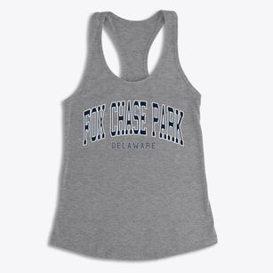 Fox Chase Park Delaware Traditional Women's Racerback Tank