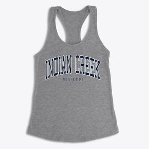 Indian Creek Missouri Traditional Women's Racerback Tank