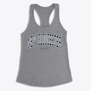 New Gloucester Maine Traditional Women's Racerback Tank