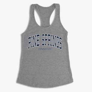 Pine Springs Tennessee Traditional Women's Racerback Tank