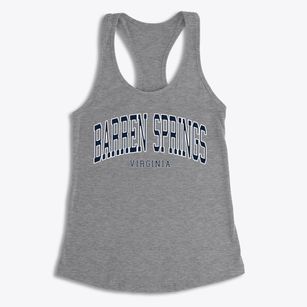 Barren Springs Virginia Traditional Women's Racerback Tank