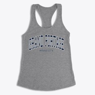 Grand Portage Minnesota Traditional Women's Racerback Tank