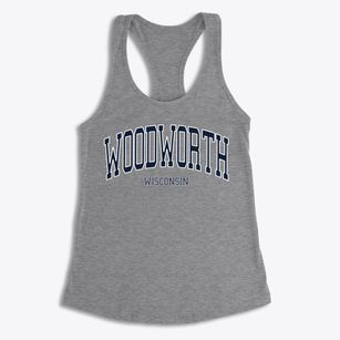 Woodworth Wisconsin Traditional Women's Racerback Tank