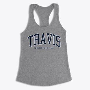Travis North Carolina Traditional Women's Racerback Tank