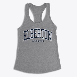 Elberton Washington Traditional Women's Racerback Tank