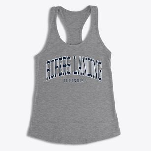 Ropers Landing Illinois Traditional Women's Racerback Tank