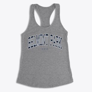 Belmont Park Ohio Traditional Women's Racerback Tank