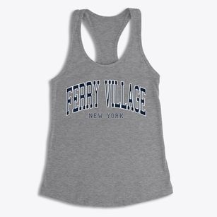 Ferry Village New York Traditional Women's Racerback Tank