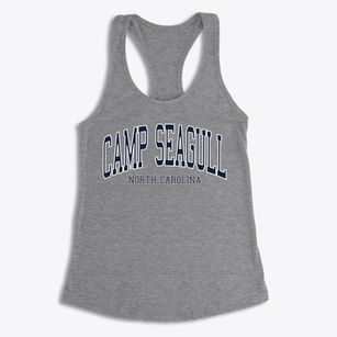 Camp Seagull North Carolina Traditional Women's Racerback Tank