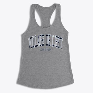 Village De L'est Louisiana Traditional Women's Racerback Tank