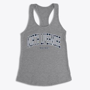 North Livermore Maine Traditional Women's Racerback Tank