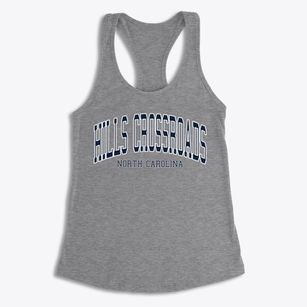 Hills Crossroads North Carolina Traditional Women's Racerback Tank