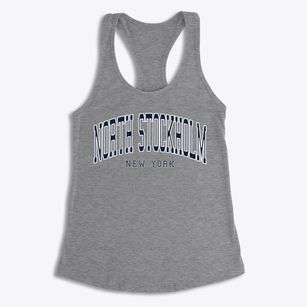North Stockholm New York Traditional Women's Racerback Tank