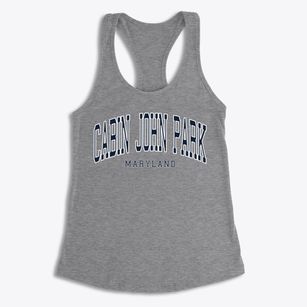 Cabin John Park Maryland Traditional Women's Racerback Tank
