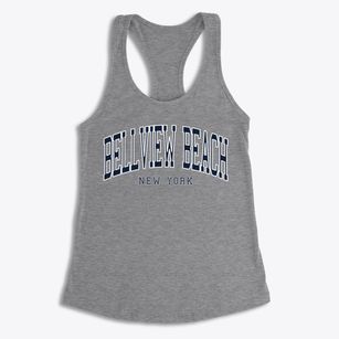 Bellview Beach New York Traditional Women's Racerback Tank