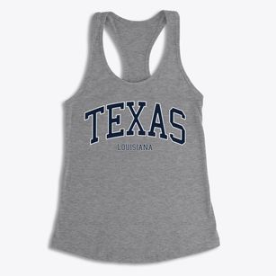 Texas Louisiana Traditional Women's Racerback Tank