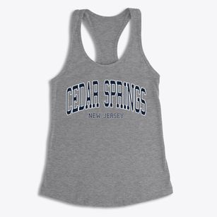 Cedar Springs New Jersey Traditional Women's Racerback Tank