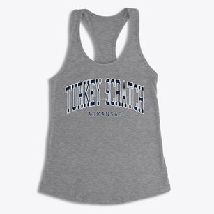 Turkey Scratch Arkansas Traditional Women's Racerback Tank