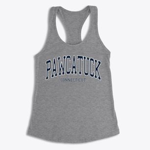 Pawcatuck Connecticut Traditional Women's Racerback Tank