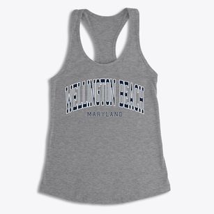 Wellington Beach Maryland Traditional Women's Racerback Tank