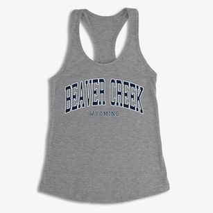 Beaver Creek Wyoming Traditional Women's Racerback Tank