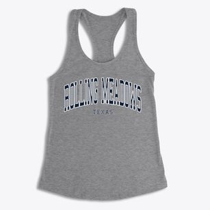 Rolling Meadows Texas Traditional Women's Racerback Tank