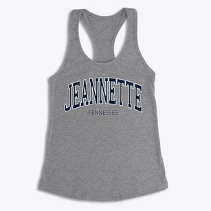 Jeannette Tennessee Traditional Women's Racerback Tank