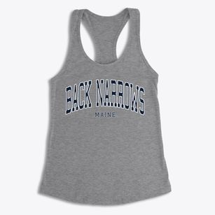 Back Narrows Maine Traditional Women's Racerback Tank