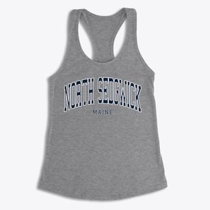 North Sedgwick Maine Traditional Women's Racerback Tank