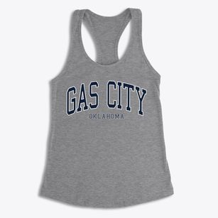 Gas City Oklahoma Traditional Women's Racerback Tank